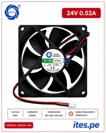 GX9225 24V 0.52A VENTILADOR MEIXING 92X92X25MM